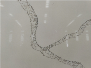 Calacatta Quartz Slab Liquid Vein Standard Size