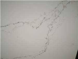 Famous Calacatta White Quartz Stone Slabs