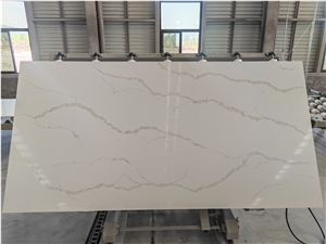 Most Popular Calacatta Quartz Slab Big Size