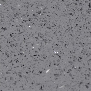 Quartz Slabs With Crystal Back Grain Grey Background