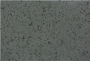 Shining Particle&Grey Background Quartz Slab