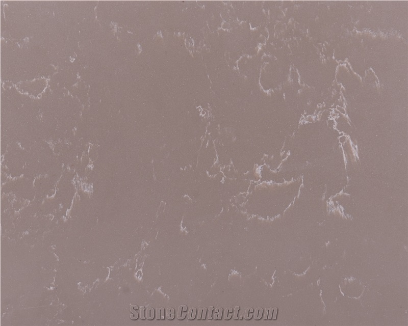 Small Pattern Quartz Stone Slab Brown Background