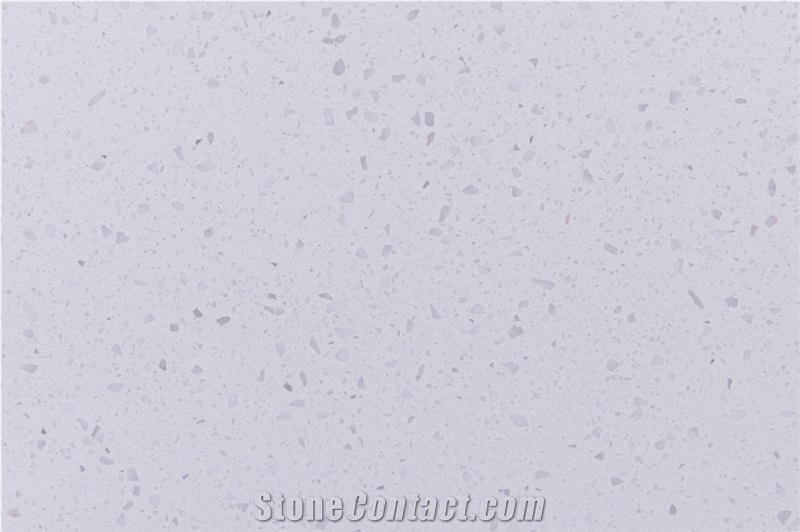 Sparkling Quartz Stone Slabs Come With Pure White