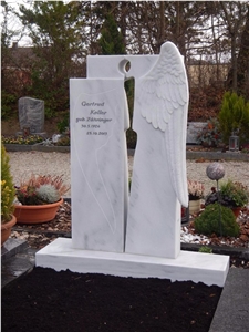White Marble Gravestone