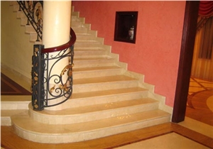 Beige Classico Marble Staircase
