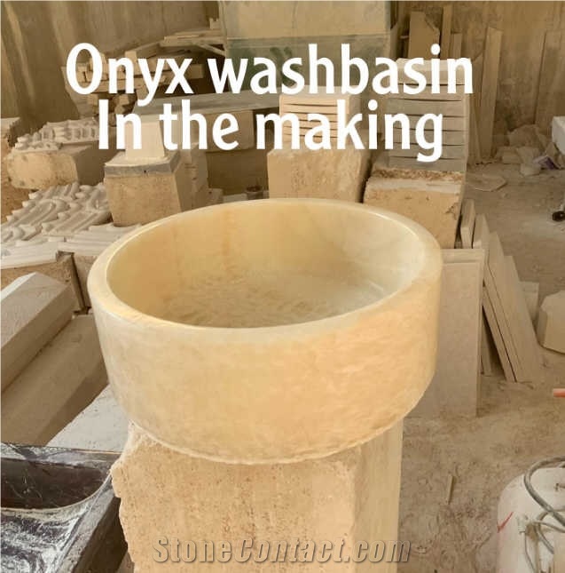 Honey Onyx Wash Basin