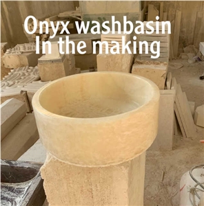 Honey Onyx Wash Basin