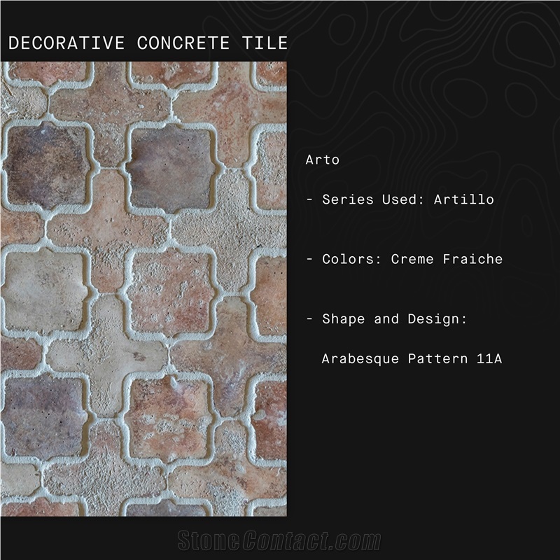 Artillo Arabesque Pattern Terracotta Wall Tiles