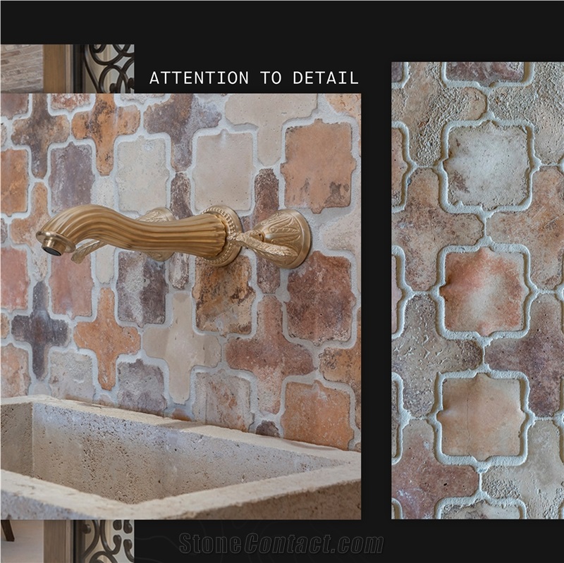 Artillo Arabesque Pattern Terracotta Wall Tiles