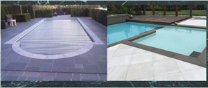 Brushed Surface Classic Vermont Soapstone Pool Coping