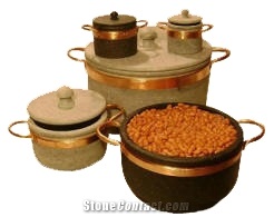 Vermont Soapstone Cookware Pots With Copper Handles