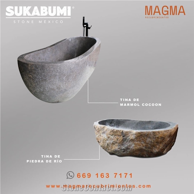 Sukabumi River Stone Bath Tub