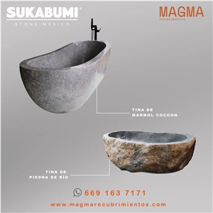 Sukabumi River Stone Bath Tub