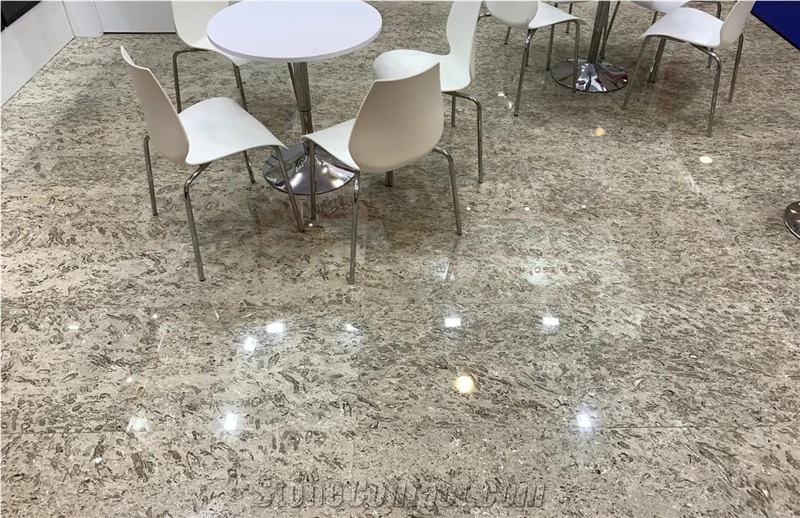 Aurisina Lumachella Slabs, Tiles, Floor Application