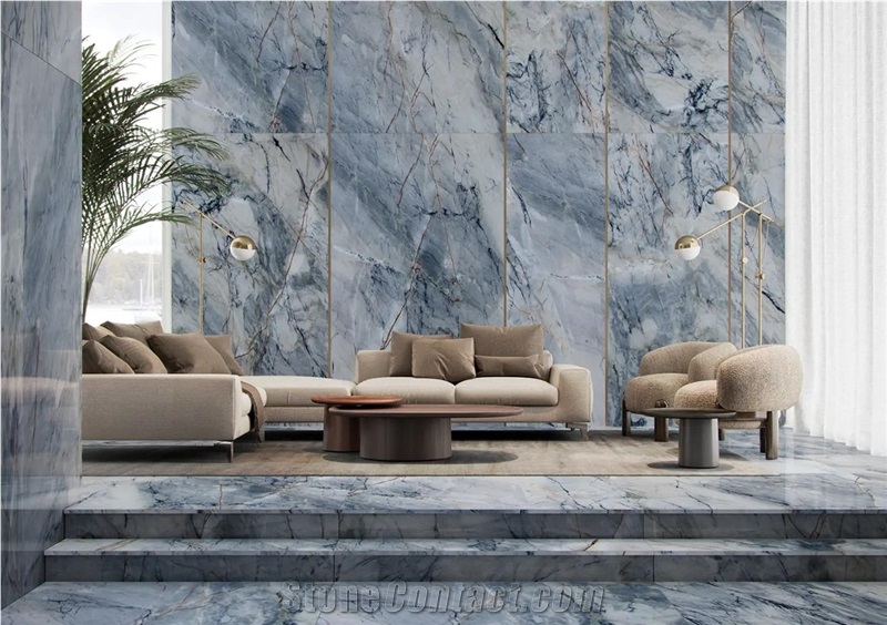 Ijen Blue Quartzite Slabs, Tiles, Wall Panels