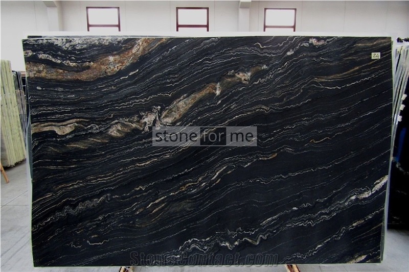 Brazil Titanium Black Granite Slabs