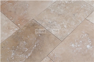 Classic Travertine Vein Cut Honed Filled Tiles