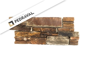 Extra Rustic Range: Pre-Assambled Multicolor 46.5X20x2-3.5Cm Wall Cladding Panels