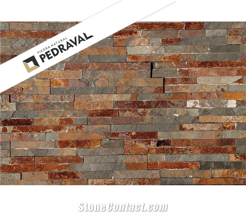 Pizarra Multicolor Rustica Veneer Mini Wall Cladding Panel