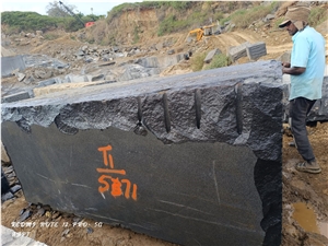 Jet Black Granite Blocks