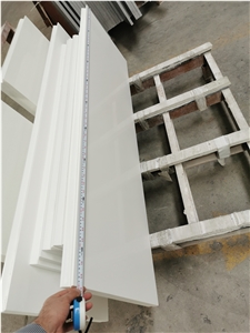 Quartz Engineer Stone Pure White Countertop