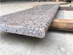 China Pink Porino Granite Polished Step