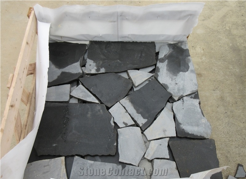 Crazy Stone Grey Basalt Irregular Flagstone