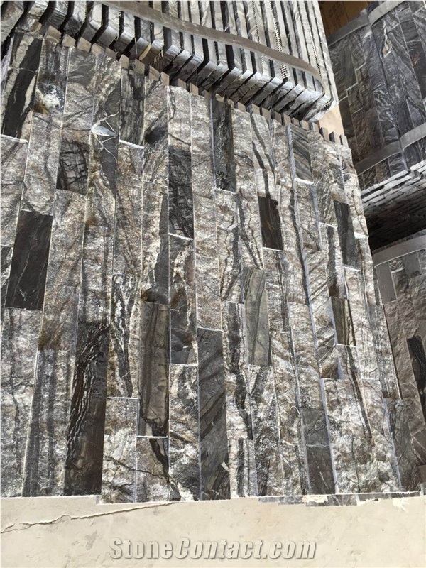 Cultured Stone Black Wooden Wall Cladding Veneer