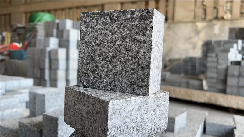 Dark Grey Granite Cube Paver