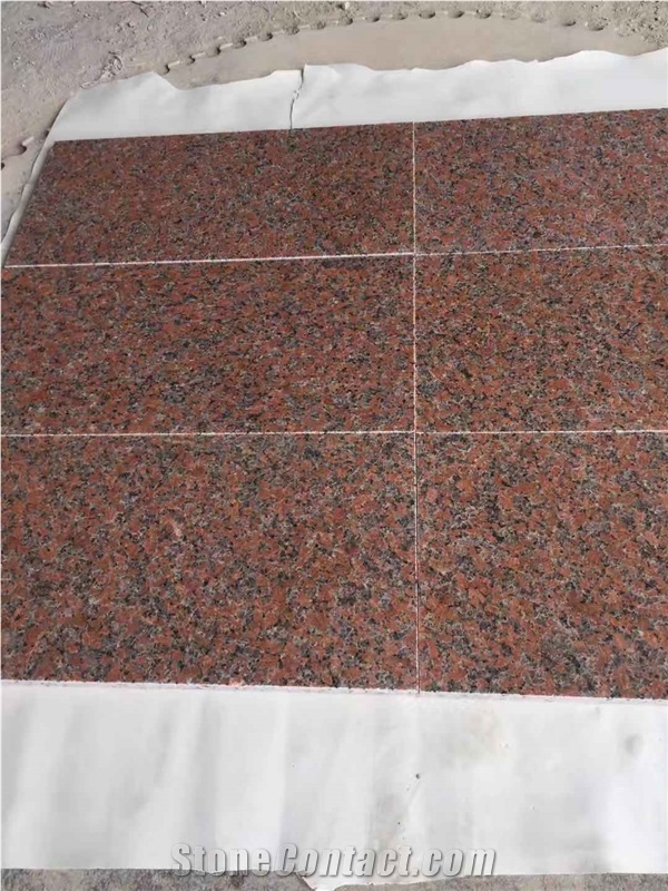 Granite Maple Leaf Red Tiles For Floor Wall Slab