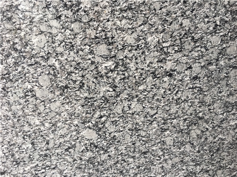Spray White Granite Polished Slabs