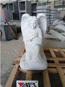 White Marble Sculpture Angel Western Style Statue Human