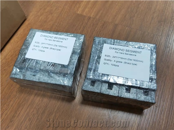 Concave Diamond Segments For Hard Sandstone