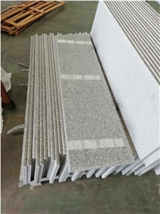 Polished Light Grey Granite Stone Stair Steps Staircases