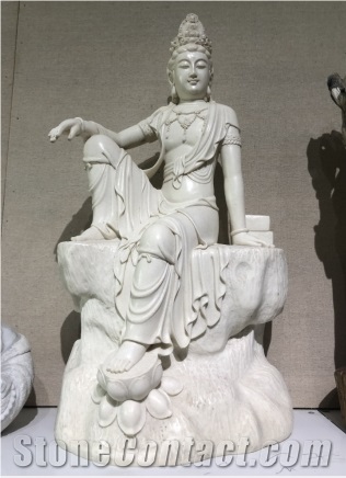 China White Marble Stone Religion Sculpture