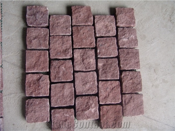 Own Quarry Dayang Red Porphyry Cubes