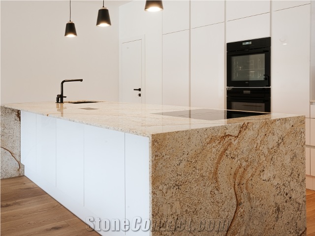 Vitoria Brown Granite Kitchen Countertop