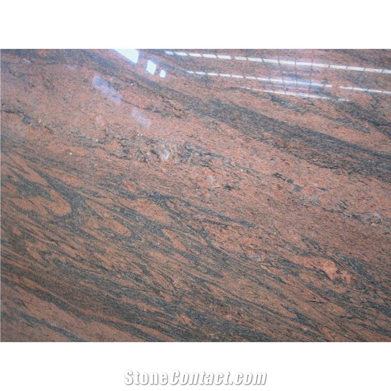 Fantasia Salmon Granite Slabs & Tiles, Brazil Multicolor Granite