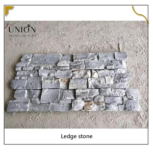 UNION DECO China Blue Slate Cladding Stone Ledger Stone Panel