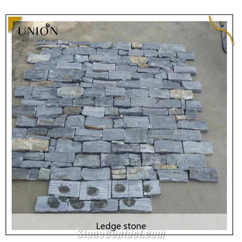 UNION DECO Natural Split Stacked Stone Quartzite Stone Panel