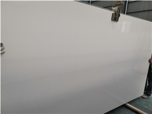 China Pure White Quartz Stone Slab
