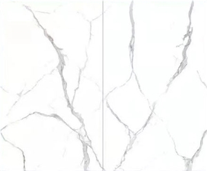 Lorenz White Double Side Slab Sintered Stone Wall Panels