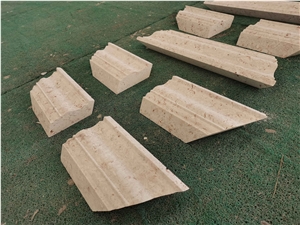 Beige Limestone Wall Molding Border Baseboard