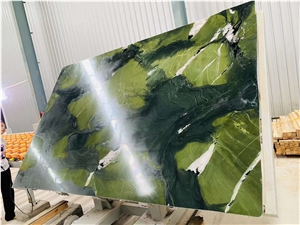 Verde Avocatus Quartzite Slabs Green Color Kitchen Slab