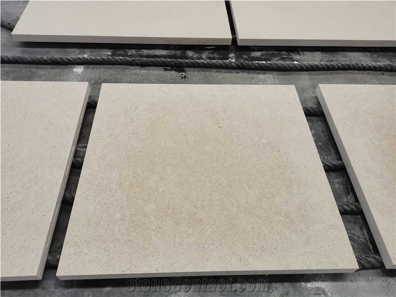 White Sand Beige Limestone Floor Tiles