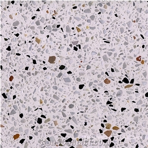DXW201 Spring Garden Terrazzo White Big Slab Tile