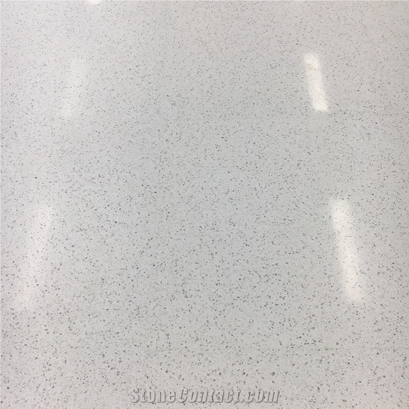 DXW205 Carrara White Inorganic Terrazzo Slab Tile