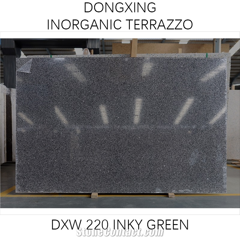 DXW216 Ink Black Terrazzo Artificial Stone