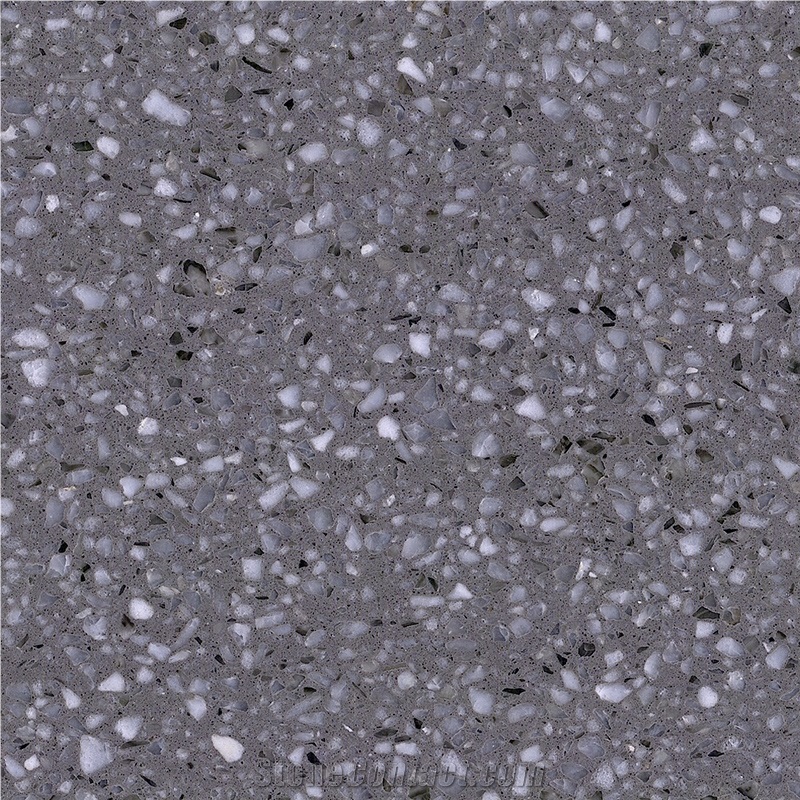DXW228 Korean Ash Terrazzo Grey Big Slab Tile