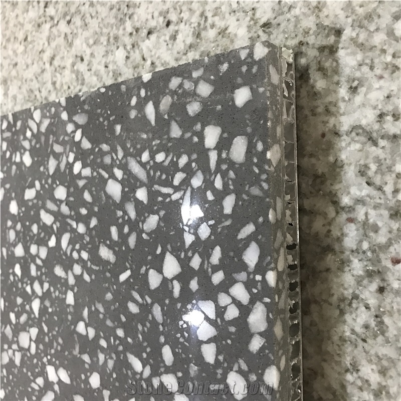 Terrazzo Concrete Laminated Honeycomb For Wall Decoration